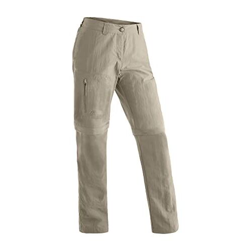 Maier Sports - Women's Nicole - Pantalon Convertible Taille 46 - Regular, Beige