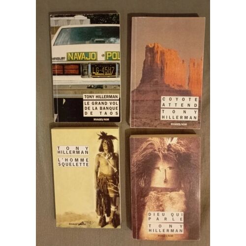 Lot 4 ' Polars Ethniques' De Tony Hillerman En Bel État Coyote Attend, Dieu Qui Parle, L' Homme Squelette, Le Grand Vol De La Banque De Taos