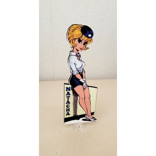 Silhouette Natacha Hotesse De L'Air 14cm En Bois