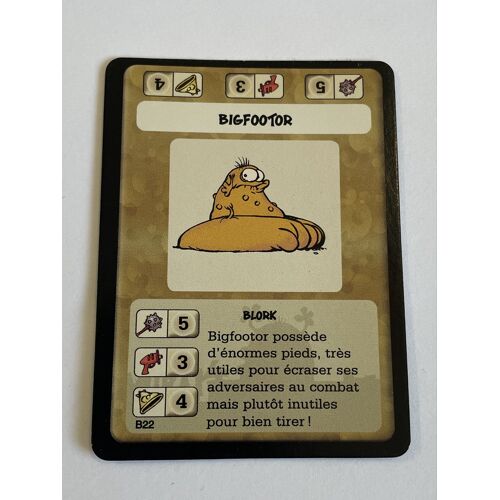 Kid Paddle : Blocks Attacks - Carte À Collectionner Et À Jouer - Carte Blocks : B22 - Bigfootor
