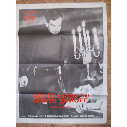Les Chasses Du Comte Zaroff Affiche De Cinema