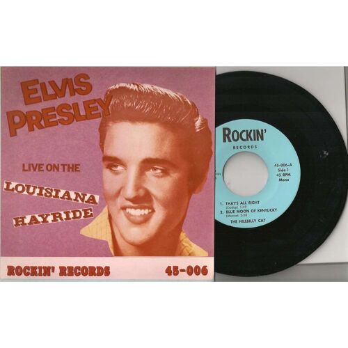 Elvis Presley Live On The Louisiana Hayride Ep Usa 4 Versions Live 1955 !