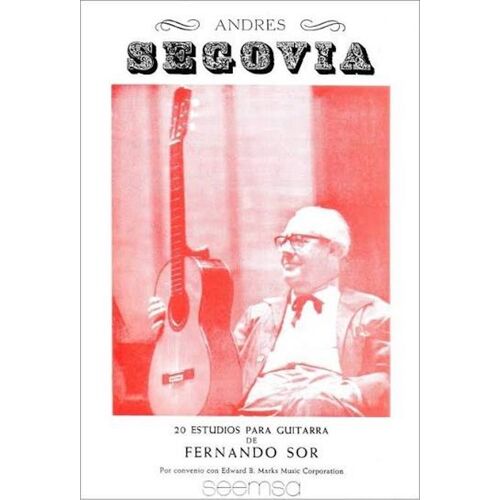 Segovia Fernando Sor 20 Estudios Para Guitarra (Ed. Segovia /Quiroga)