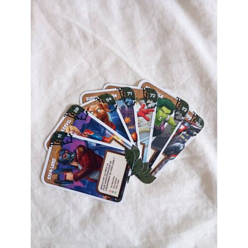 Lot De 8 Cartes Marvel Explore L Univers Marvel Avec Groot Leclerc 2024 Carte N° 11 20 54 71 72 93 106 107