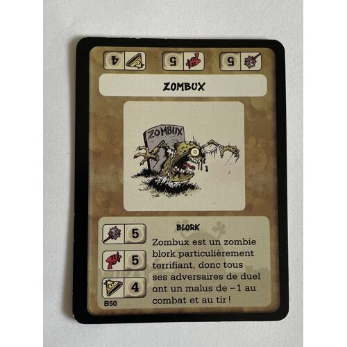Kid Paddle : Blocks Attacks - Carte À Collectionner Et À Jouer - Carte Blocks : B50 - Zombux