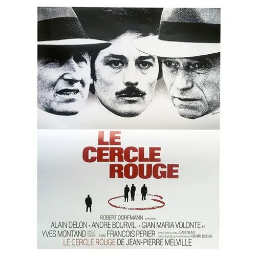 Le Cercle Rouge - Affiche De Cinéma Pliée - Format 40x54 Cm - De Jean-Pierre Melville Avec Alain Delon, Bourvil, Gian Maria Volonté, Yves Montand - Ressortie