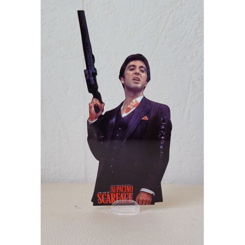 Silhouette Tony Montana Scarface Al Pacino 14 Cm En Bois