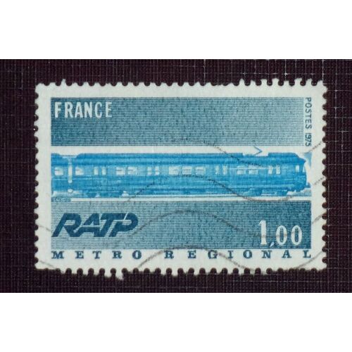 France N° 1804 Oblitéré De 1974-75 - 1f « Série Grandes Réalisations : Réseau Express Régional »