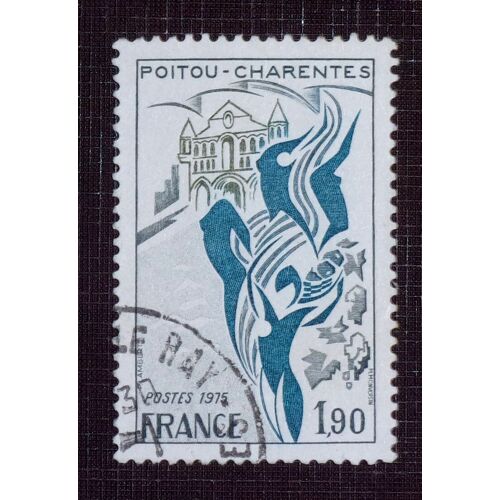 France N° 1851 Oblitéré De 1975 - 1f90 « Poitou-Charentes »
