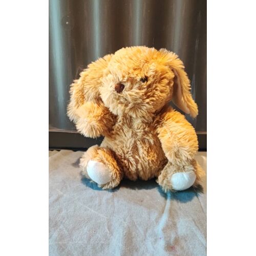 Doudou lapin marron