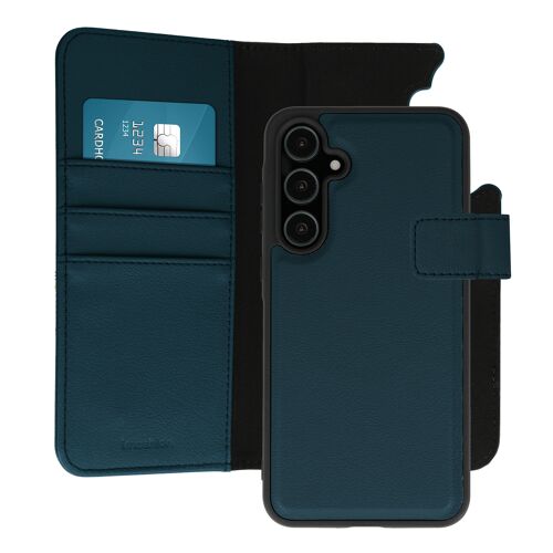 imoshion Étui portefeuille luxe 2-en-1 amovible Samsung Galaxy A55 Bleu