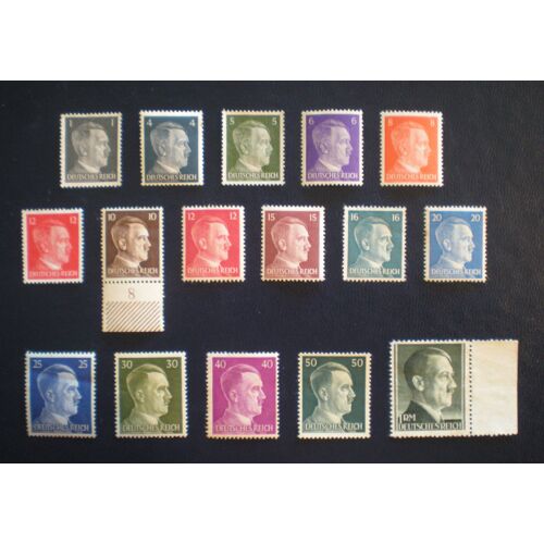 Lot De 16 Timbres Neufs Sur Charnière Ou Avec Trace Ou Sans Gomme - Allemagne - Troisième Reich - Deutsches Reich - Effigie D'Hitler - Année 1941