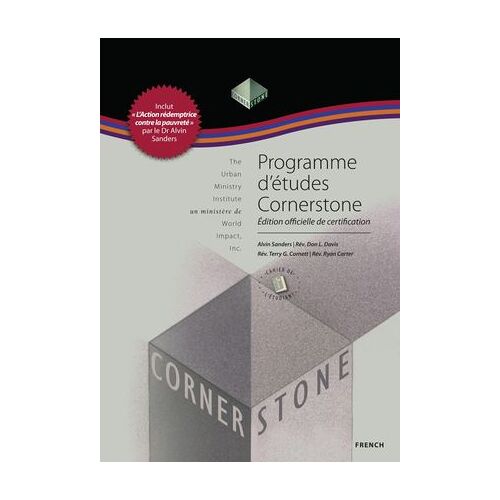 Programme D'études Cornerstone, Cahier De L'étudiant