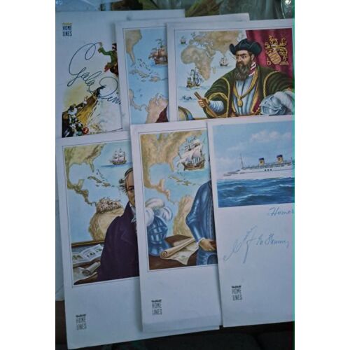 Document,Menus Du Paquebot S.S Homeric.Home Lines Cruise.1960