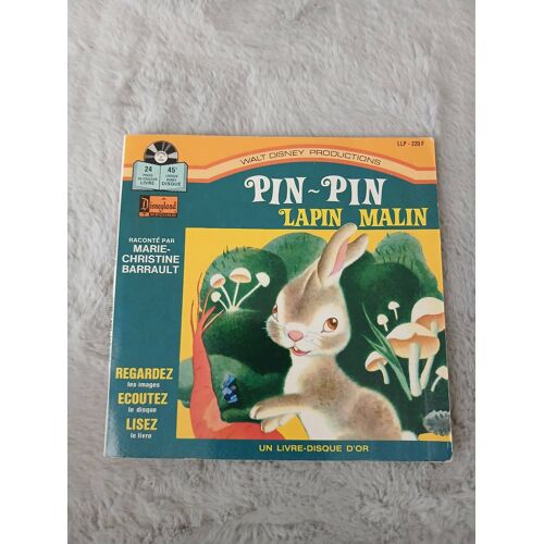 Livre-Disque 45t Pin-Pin Lapin Malin - Walt Disney (1979)