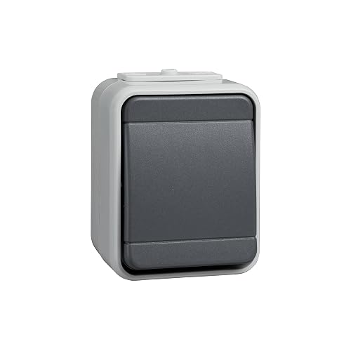 ELSO Bouton-poussoir, Bouton + interrupteur, Gris