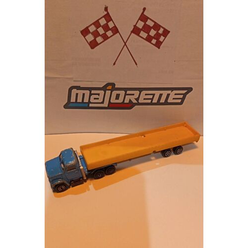 Camion miniature majorette semi remorque 1/100