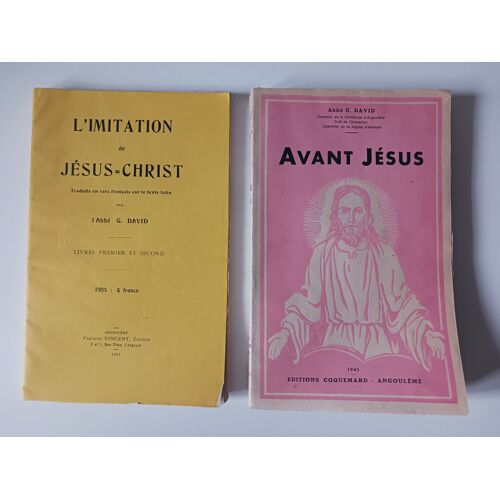 Lot De 2 Livres « Jésus » De L’Abbé G. David
