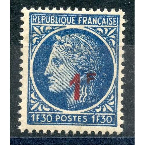 Type Cérès De Mazelin Avec Surcharge Année 1947 N° 786 Yvert Et Tellier Luxe