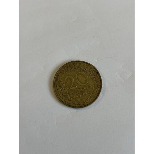20 Centimes Francs 1963