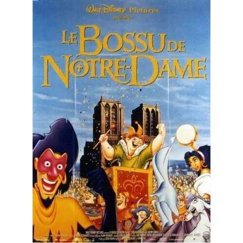 Le Bossu De Notre-Dame / Walt Disney - Affiche Originale De Cinéma - Format 120x160 Cm - Un Film De Gary Trousdale Avec Les Voix De Tom Hulce, Demi Moore, Tony Jay, Kevin Kline - 1996
