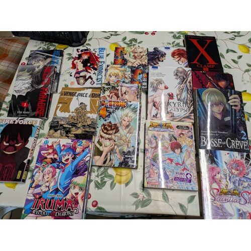 Lot De Mangas Fire Force Dr Stone Blue Exorciste ...