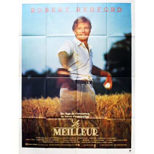 Le Meilleur (The Natural) - Véritable Affiche De Cinéma - Format 120x160 - De Barry Levinson Avec Robert Redford, Glenn Close, Kim Basinger - 1984