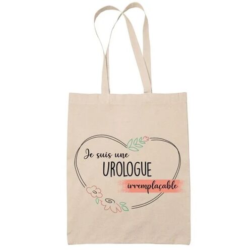 Planetee Tote bag Urologue femme Irremplaçable - Idée Cadeau Sac cabas Bandoulière, Sac de Plage, Sac à Main Femme - Imprimé en