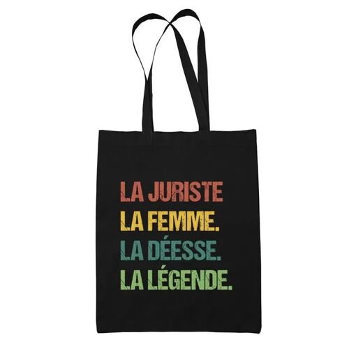 Tote bag La juriste Déesse Légende Vintage | Idée Cadeau Sac cabas Bandoulière, Sac de Plage, Sac à Main Femme | Imprimé en France