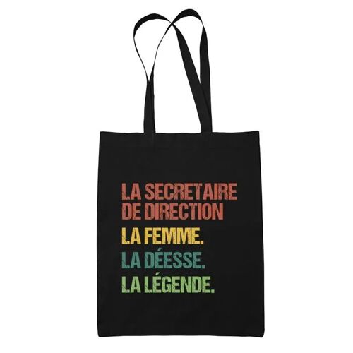 Tote bag La secrétaire de direction Déesse Légende Vintage | Idée Cadeau Sac cabas Bandoulière, Sac de Plage, Sac à Main Femme |
