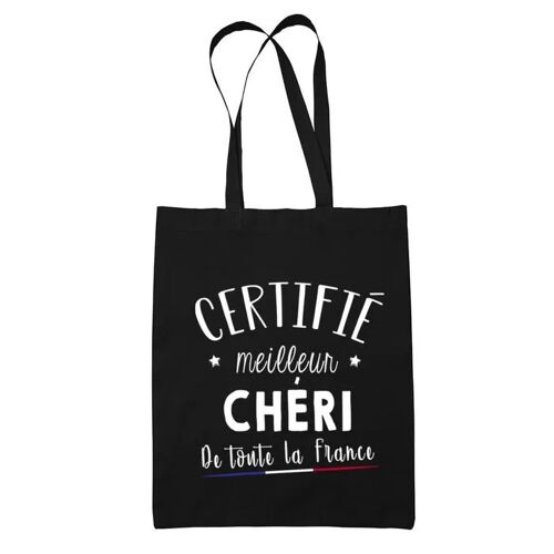 Tote bag Chéri Homme certifié France | Idée Cadeau Sac cabas Bandoulière, Sac de Plage, Sac à Main | Imprimé en France