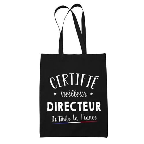 Planetee Tote bag Directeur Homme certifié France - Idée Cadeau Sac cabas Bandoulière, Sac de Plage, Sac à Main - Imprimé en France