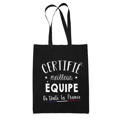 Tote bag Équipe Homme certifié France | Idée Cadeau Sac cabas Bandoulière, Sac de Plage, Sac à Main | Imprimé en France