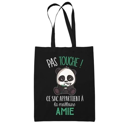 Tote bag Amie Pas touche | Idée Cadeau Sac cabas Bandoulière, Sac de Plage, Sac à Main Femme | Imprimé en France