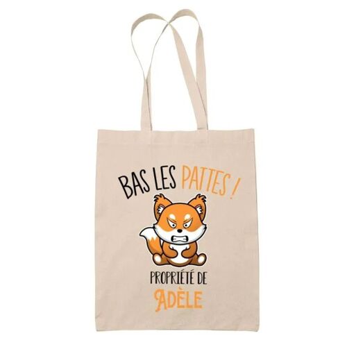Tote bag Adèle Bas les pattes Renard | Sac en toile coton Original Cadeau Anniversaire Noël Humour fête des mères