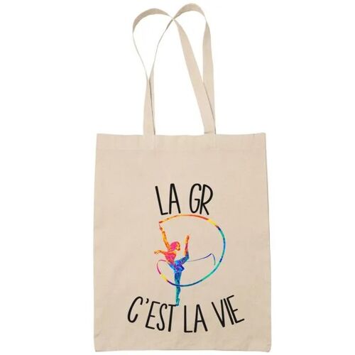 Tote bag gymnastique rythmique c'est la vie | Idée Cadeau Sac cabas Bandoulière, Sac de Plage | Imprimé en France