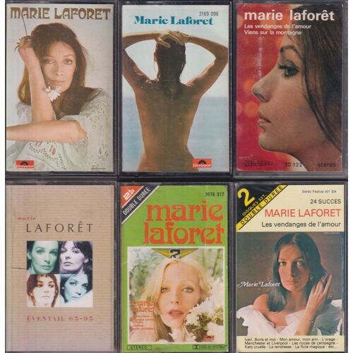 Marie Laforêt Lot De 6 Rares K7 Cassettes Audio Tape