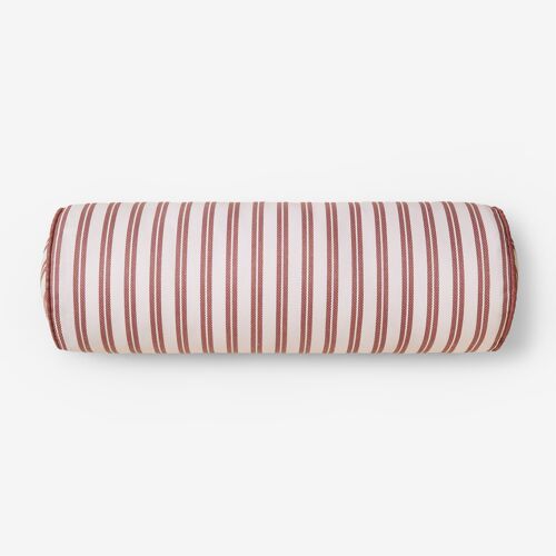 Coussin Rouleau 15x50 Cm Pour Jardin En Tissu Somalia Blanc Gardenia - Terracotta