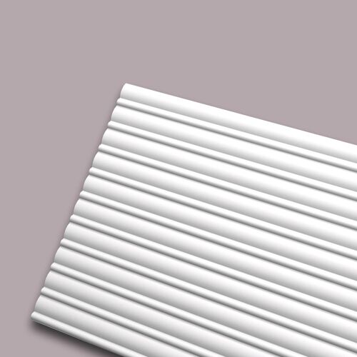 3d panneau mural NMC CANOPÉE MIX 2600 WALLSTYL Noel Marquet Lambris mural Panneau acoustique Élément décoratif Cimaise Moulure en stuc Moulure décorative design moderne blanc 2,6 m