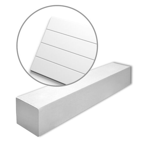 NMC LATTE L 2600-box WALLSTYL Noel Marquet 1 carton 6 pièces 3d panneau mural Lambris mural design moderne | 15,6 m