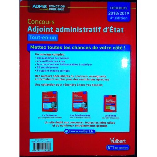 Concours Adjoint Administratif D'Etat (Gc)
