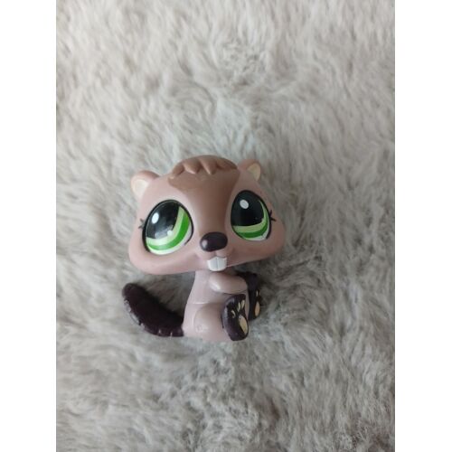 Littlest Pet Shop (LPS) - Castor marron et yeux verts #1172 - Hasbro 2009