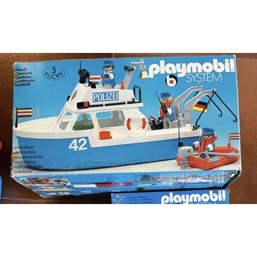 Playmobil Geobra Vintage – Lot de 3 ensembles avec boîtes d'origine – Circus Band 3511 (1978), Firefighters 3234 (1976)