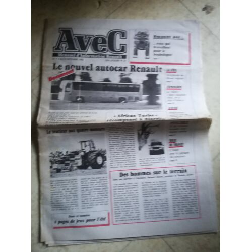 Avec Mensuel D'Information Renault 7 De 1983 Toth,Blainville