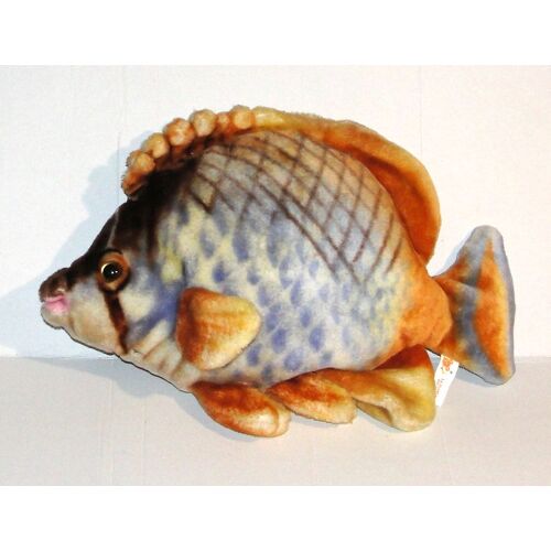 peluche poisson tropical la planète des ours doudou 37 cm