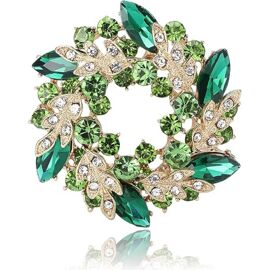 Broche Pour Femme En Forme De Fleur Bauhinia Ornée De Cristaux Et De Strass – Bijou De Luxe Au Style Vintage, Parfait Pour Manteau, Veste, Tailleur Ou Sac À Main