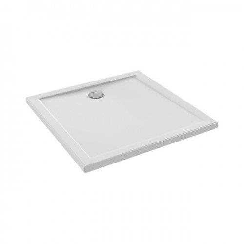 Receveur de douche extra-plat 80x80cm en céramique - blanc - Camille JACOB DELAFON