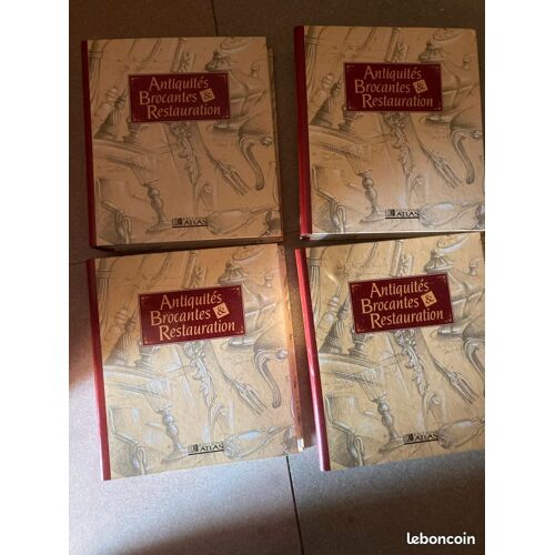 Lot De 4 Classeurs Antiquités Brocantes Et Restauration, Éditions Atlas