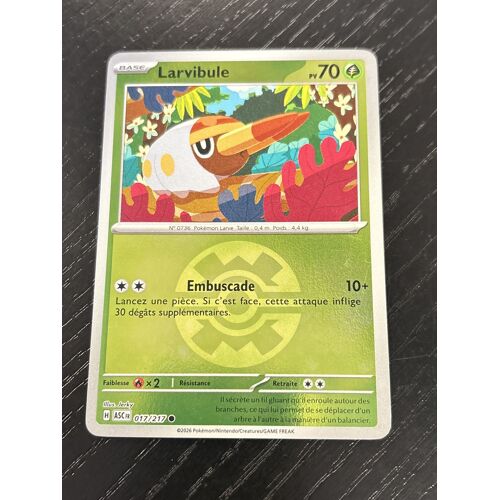 Carte Pokémon – Larvibule – 017/217 – Reverse Holo