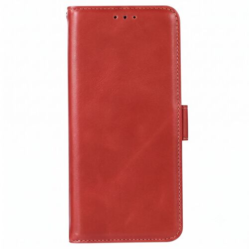 Étui Portefeuille pour Galaxy A27 Effet Cuir avec Fonction Support Anti-RFID Rouge